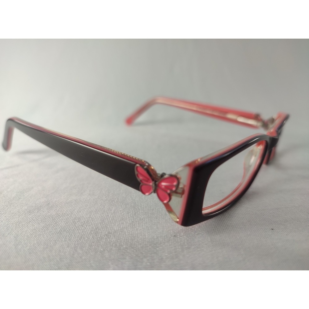 Candie's C HANNAH BUPK Burgundy Pink Butterfly Eyeglass Frames 46-15-130 Petite